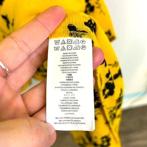 Michael Kors - Botanical Colorful Print Crepe Midi Zip Closure Dress Size Medium - Picture 10 of 12